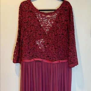 David’s Bridal lace gown